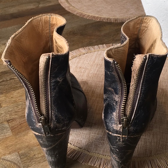 Women’s Bed Stu Distressed Brown Ankle Boots Size 8.5 - Picture 7 of 9